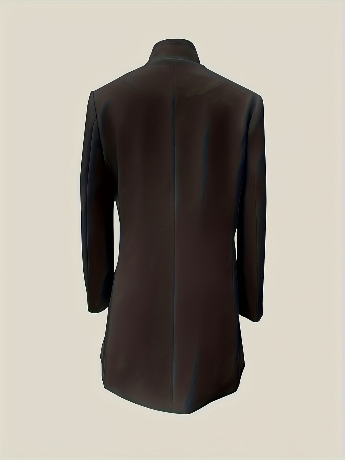 Women's Classic Floral Embroidered Jacket - Soft White H-Line Single-Breasted Coat, Machine Washable, Versatile for All Seasons, Casual and Business Wear, Stylish Layering Design, High-Quality Stitching, Exquisite Embroidered Overcoat, Office Attire - Black