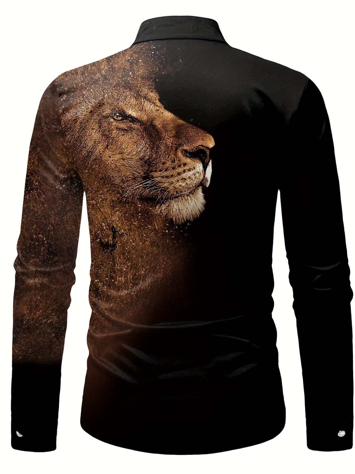 [Printed Design- Not Textured]Men's Leo Starlight Long Sleeve Shirt - Image Color