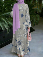 New Muslim Women'S Clothing Arrives, Women'S Dress, Classic Loose Fit, Middle Eastern Traditional Robe, Elegant Muslim Long Dress, Long Abaya, Restoring The Essence of Middle Eastern Traditional Robes, Suitable for Prayer, Commuting, And Parties - Mixed colors