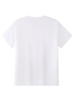 Men's Fashion Round Neck Trendy Street Style Graphic T-Shirt - Graphic Print - Adult Men's Holiday Gift - Suitable as a Gift for Adult Men - Casual Wear - Stylish and Comfortable Fabric - White