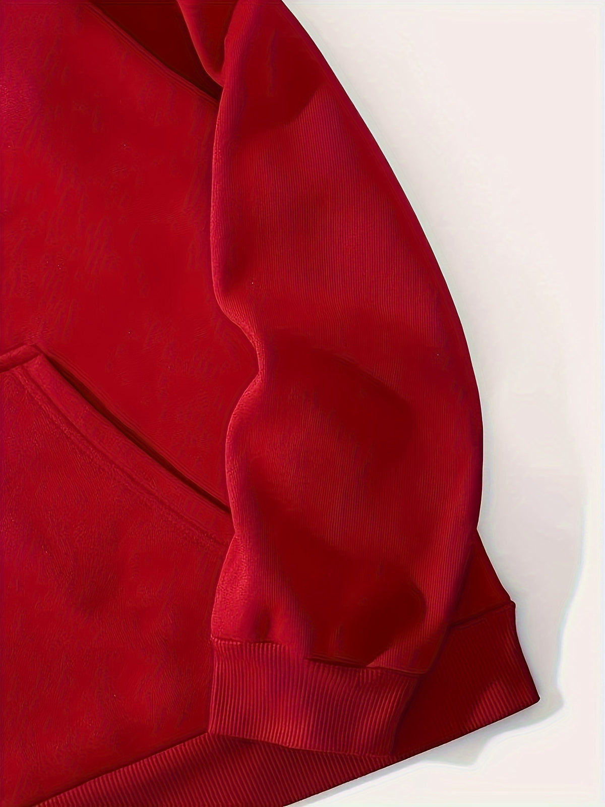 Print, Men'S Casual And Cozy Hoodies, Trendy Long Sleeve Hooded Sweatshirt, Casual Versatile Top for Autumn Winter - Red