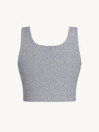 I Am More Naughty Than I Look" Letter Print Women's Beautiful and Sexy Round Neck Sleeveless Tank Top, Y2K Hot Style, Slightly Stretchy, Comfortable, Suitable for Spring and Summer, Pretty Top, Essential for Home, Outings, and Parties - Grey