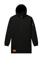 New Men's Casual Sports Sweatshirt and Hooded Long Knitted Jacket, Featuring a Multi-pocket Style. The Overall Fit Is Loose and Elegant. Fashionable Outdoor Casual Sweatshirt, Long-sleeved Cardigan, Hooded Design, Winter Clothes for Men - Black