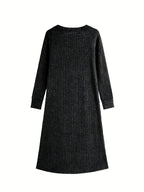 Plus Size - Plus Size - Women'S Fashion Plus Size Spring/Autumn New Versatile Long Outerwear - Deep Grey