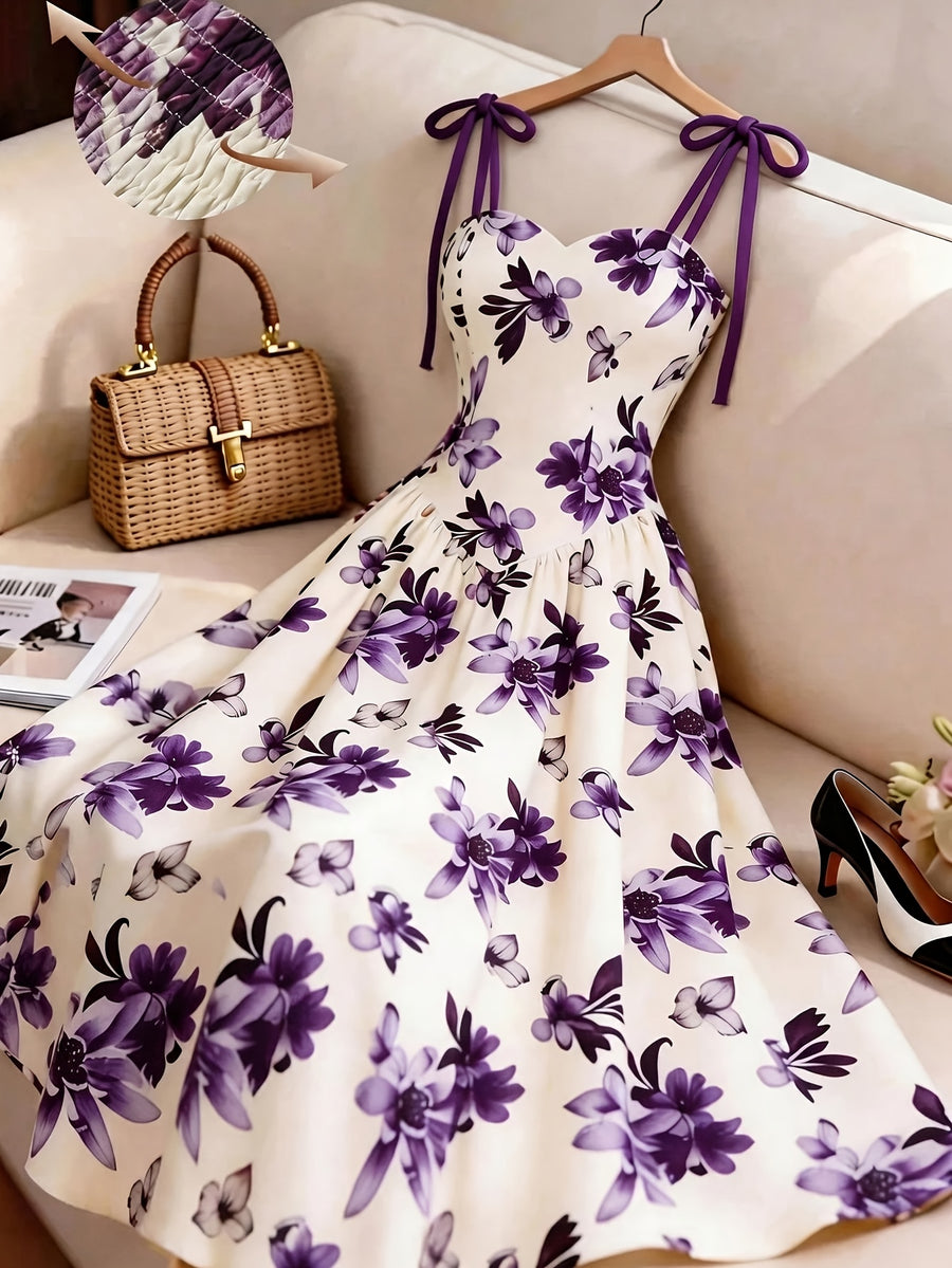 Elegant Sleeveless Dress, Perfect for Vacation Beaches, Streets, and Other Occasions, New Spring/summer Style - Fuchsia