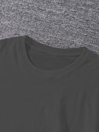Warner Authorized New Preppy Style Men'S Short Sleeve T-Shirt, Hand-Drawn Sketch Style Cartoon Creative Niche Pattern Print, Chest with "TOM" Letter Sketch, Unique And Non-Mass-Produced, Comfortable Breathable Skin-Friendly Fabric - Dark Gray