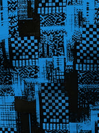 2026 Men'S All-Match Breathable Comfortable New Casual Top, Black Gray Blue Plaid Patchwork Print T-Shirt, Men'S Round Neck Short Sleeve Business Casual Top, Low-Key Premium, Plaid Patchwork, Abstract Lines, Dark Tone Texture, Daily Casual Wear - Style 7