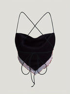 Women'S Stylish Printed Strapless Halter Top - Mixed colors