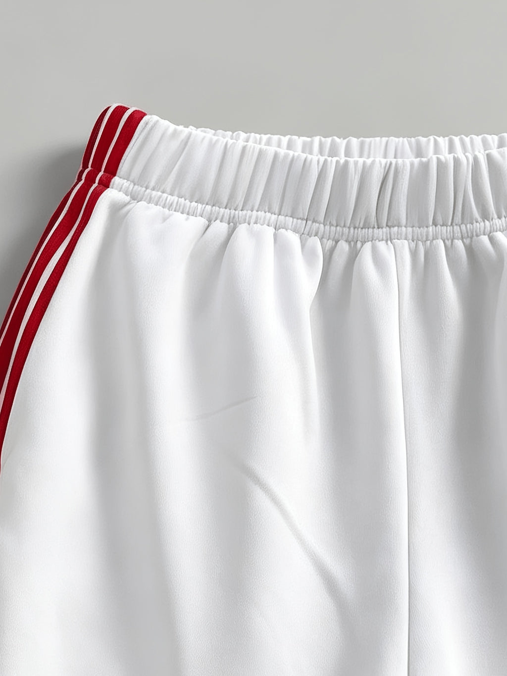 Popular Women's Casual Sporty Printed Long Pants, Side Stripe Comfortable Soft Versatile Straight-Leg Casual Trousers - White
