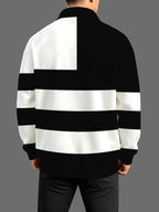 Half-zip Long-sleeve Sweatshirt, Men's Autumn/winter Sweatshirt, Men's Half-zip Sweatshirt - Mixed colors