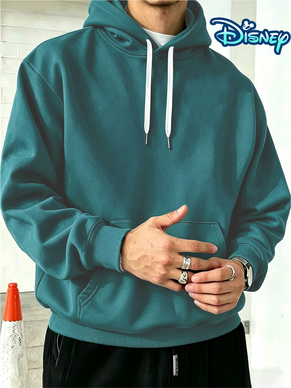 Disney Authorization, Multi-color Hooded Sweater in Fashion Trend, Christmas Night Horror Jack Skull Pattern Printing, Fall Winter Men Loose Long-sleeved Hoodie, Best Choice for Couples, Street Tide Brand Must-wear for Daily Outing - Green