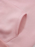 Butterfly Heart Print Hoodie And Pants Set, Casual Long Sleeve Hoodie And Jogger Set, Women'S Hooded Pocket Outfit - Pink Color