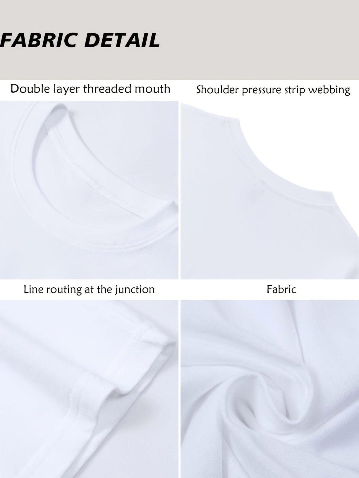 100% Women'S Round Neck Casual Summer Top, Breathable Spring/Summer/Fall T-Shirt (Machine Washable), Suitable for Casual Outfits, Women'S Pure Short Sleeve T-Shirt, Women'S Round Neck Top - White