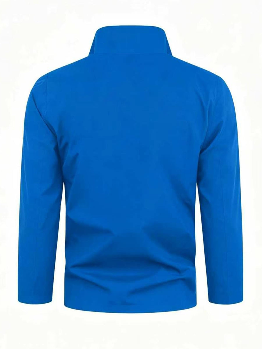 2026 New Men'S Sports Jacket, Outdoor Climbing High Quality Comfortable Ski Wear, Novel Pocket Spell Color More Practical Design, Fashion Elements Design, Suitable for Spring And Autumn Wear, Commuter Necessary Sports Coat - Royal Blue