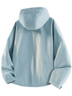 2026 Spring New Casual Hooded Jacket for Women - Light Cyan