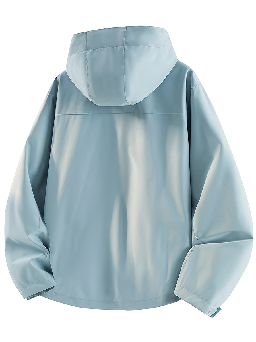 2026 Spring New Casual Hooded Jacket for Women - Light Cyan
