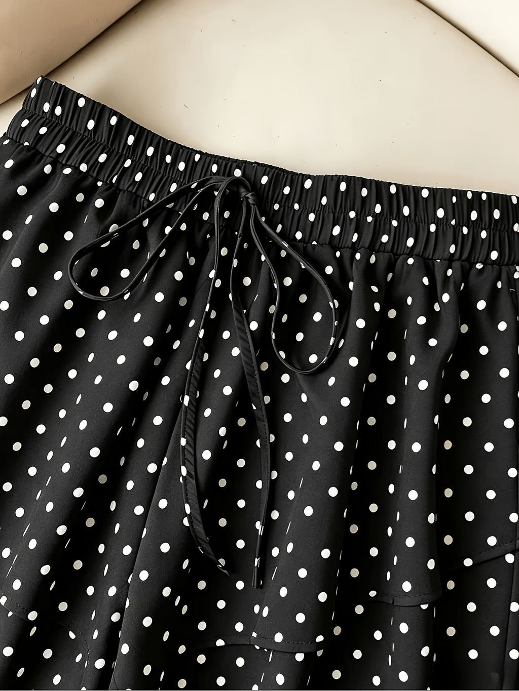 Multi-Layer Ruffled Cake Skirt Pants Women'S Tight High-Waist Loose -Covering Anti-Sheer All-Match Casual Shorts - Black