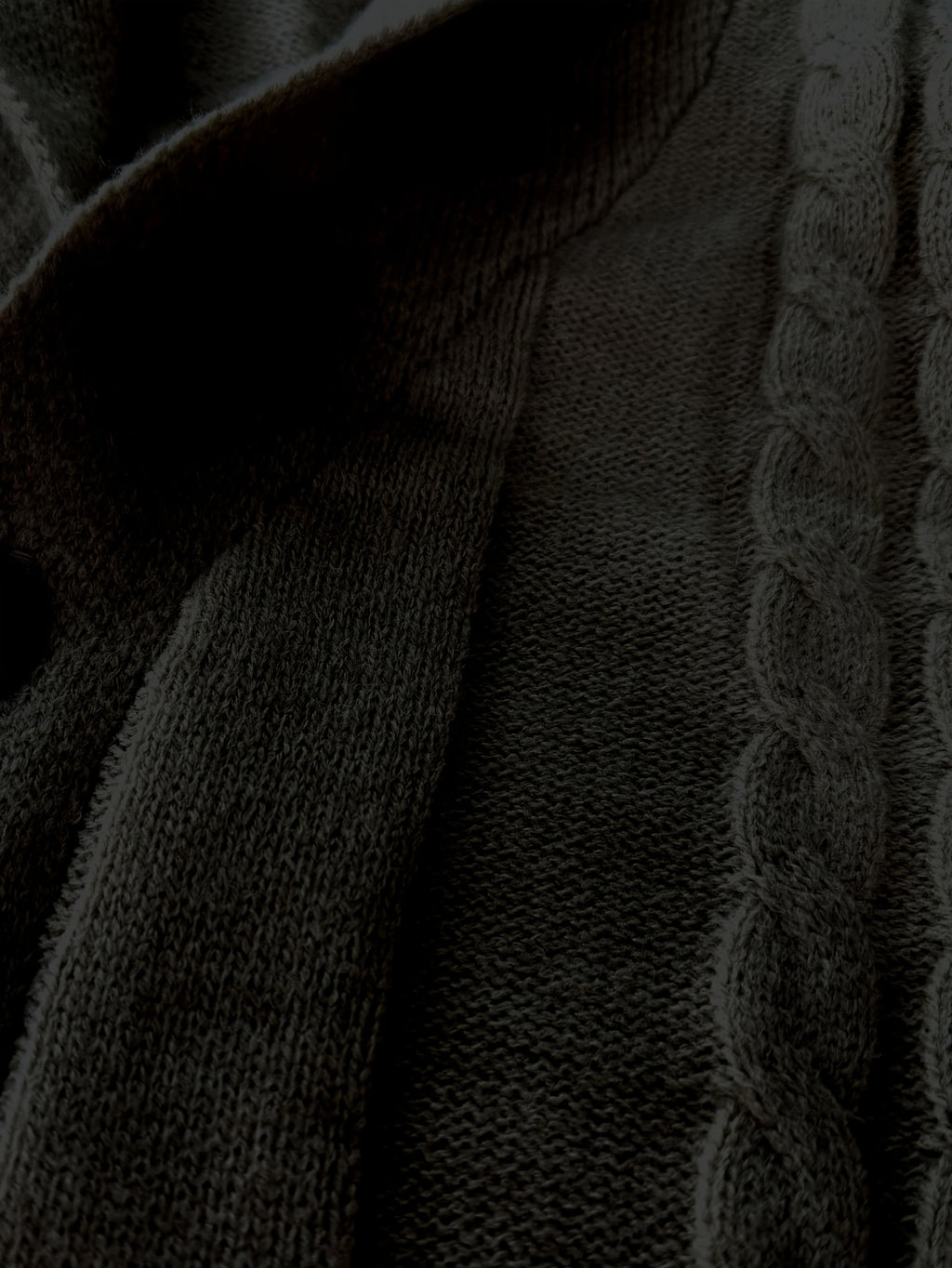 Men's Casual Sport Knit Cardigan, Fashion Knit Cardigan Jacket | Long Sleeve Thickened for Autumn and Winter, Warm, Featuring Cable Knit Craftsmanship, Casual Style Sweater with Button Closure, Regular Fit Long Sleeve Casual Style for Autumn and - Black