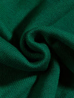 Women's Turn- Collar Cardigan Coat - Dark Green