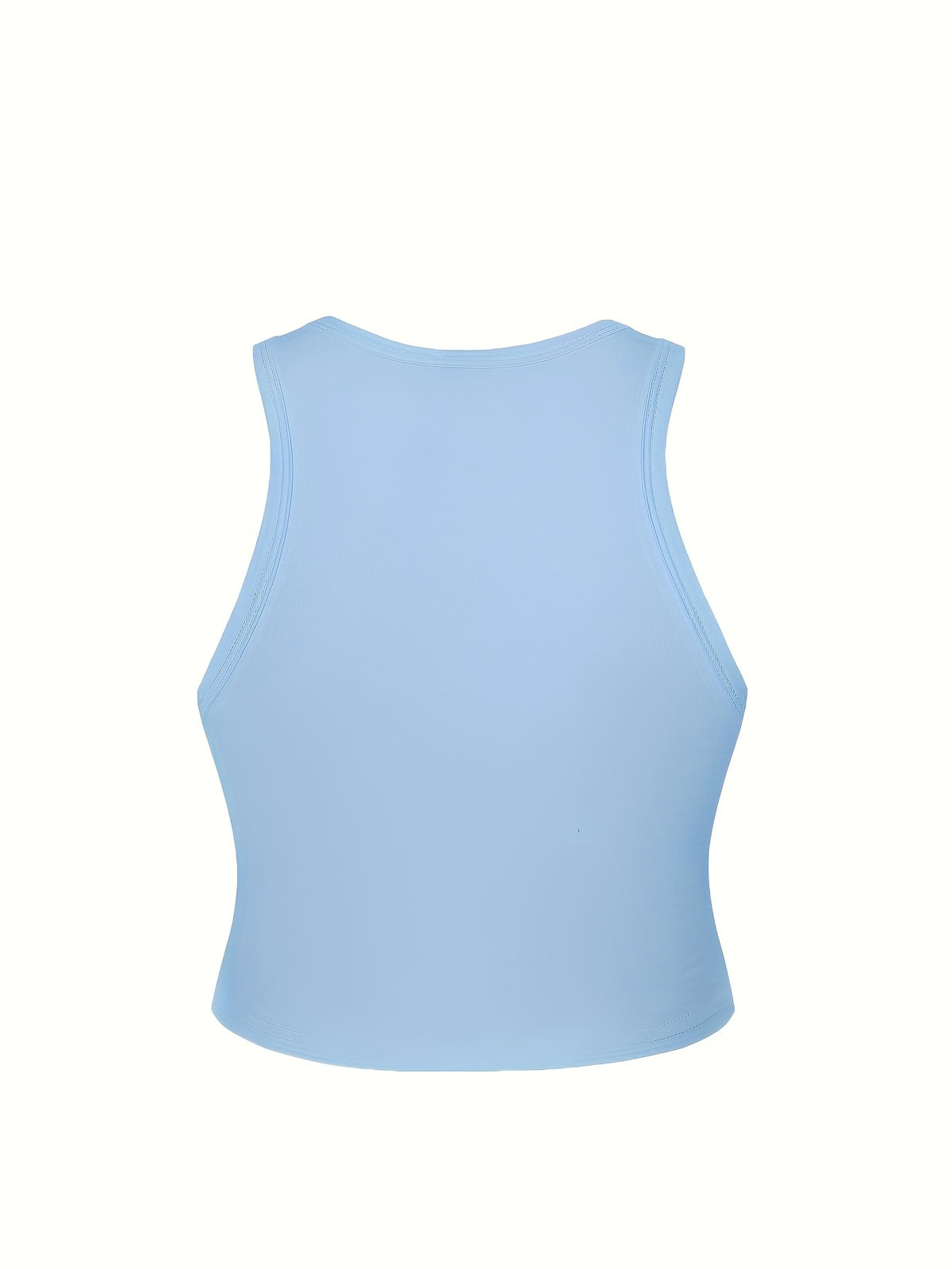 Women's Y2K Elegant Fashion Autumn/Summer Round Neck Tank Top, Cherry Print, Soft Fabric, Machine Washable Comfortable Knitwear, Trendy All-Season Street Style, Popular Loose-Fit Comfortable Multi-Color Option, Breathable Trendy Casual Top - Sky Blue 2