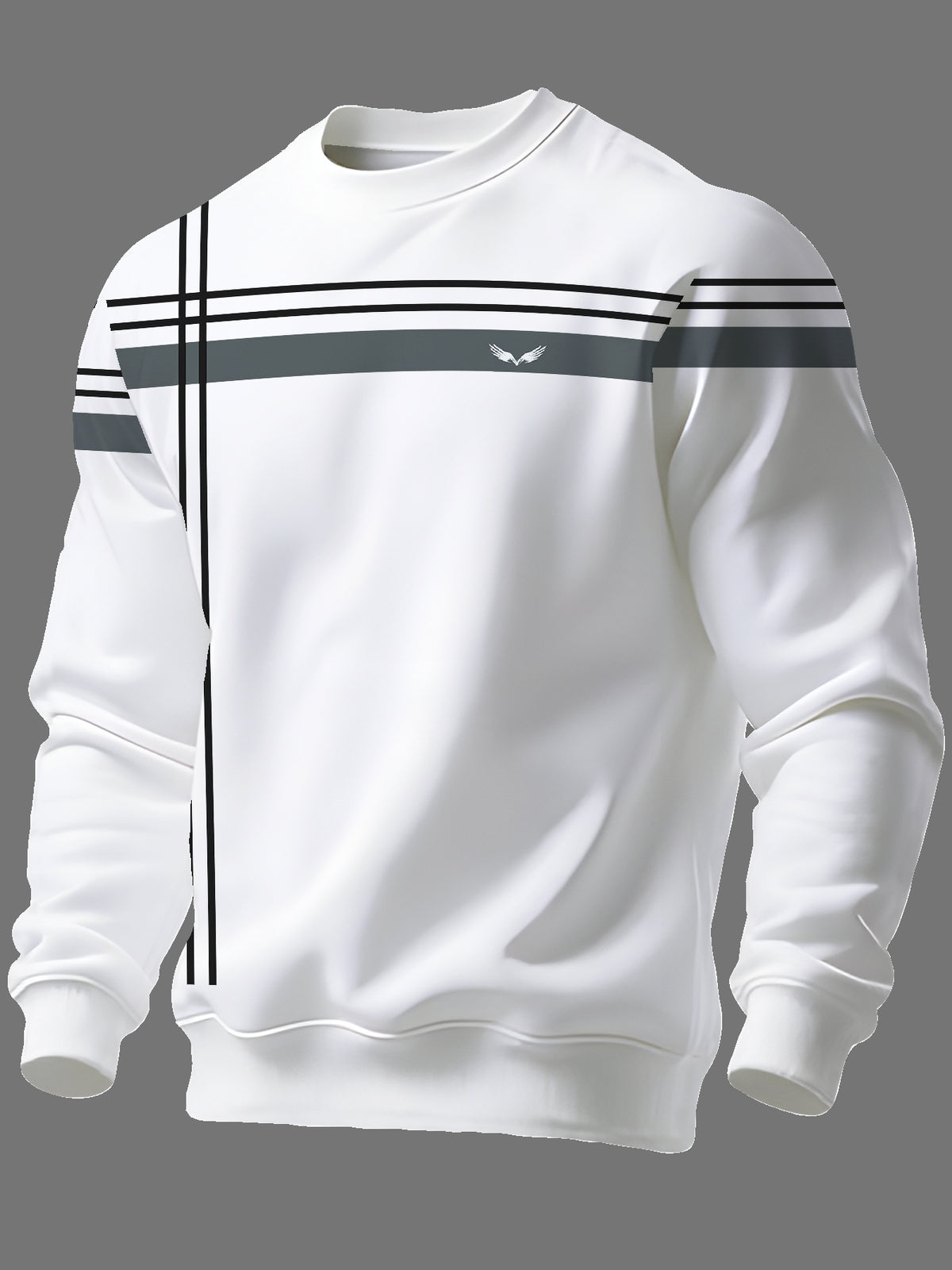 Round Neck Sweatshirt Trendy Brand Hot Style Men'S Long Sleeve 2026 Autumn Winter Men'S Round Neck Sweatshirt - Mixed colors