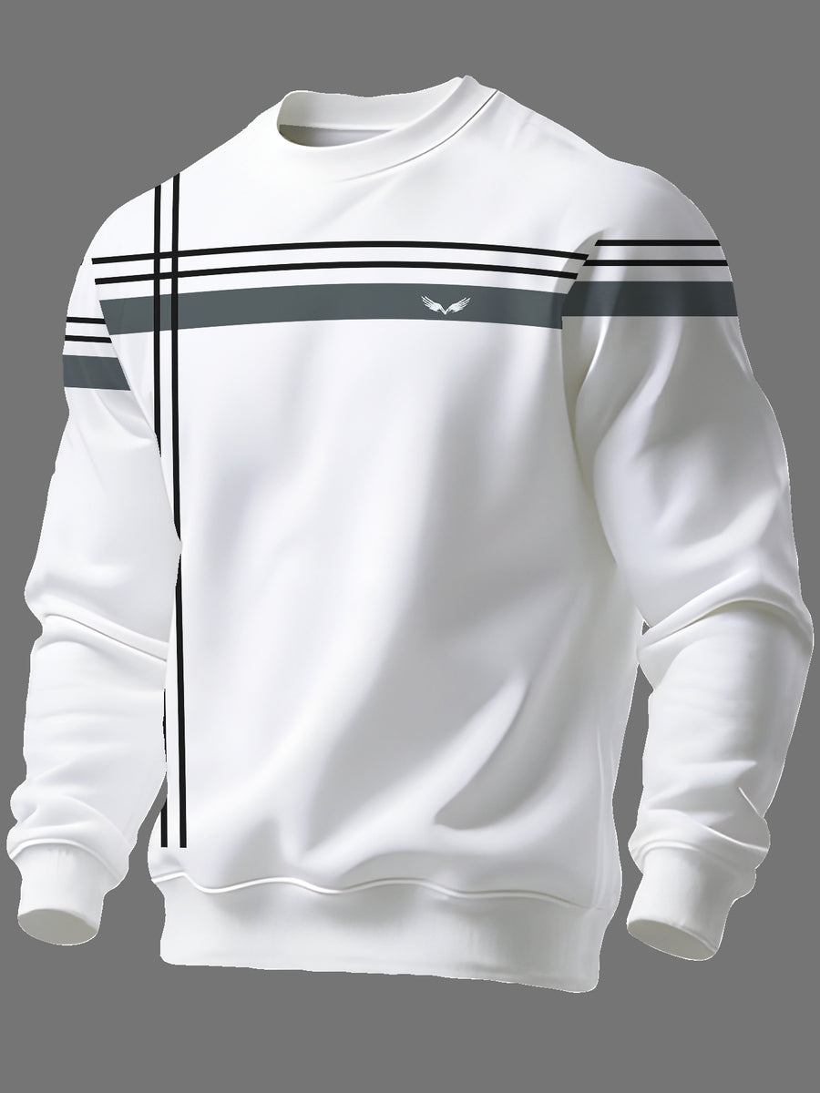 Round Neck Sweatshirt Trendy Brand Hot Style Men'S Long Sleeve 2026 Autumn Winter Men'S Round Neck Sweatshirt - Mixed colors