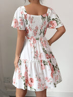 Fashionable Elegant Dress Short Skirt 2041 - Multicolor