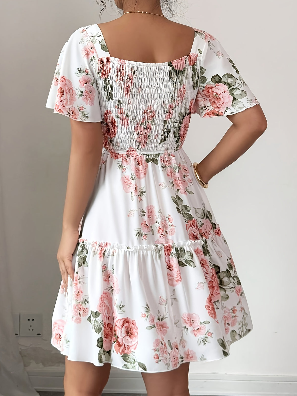 Fashionable Elegant Dress Short Skirt 2041 - Multicolor