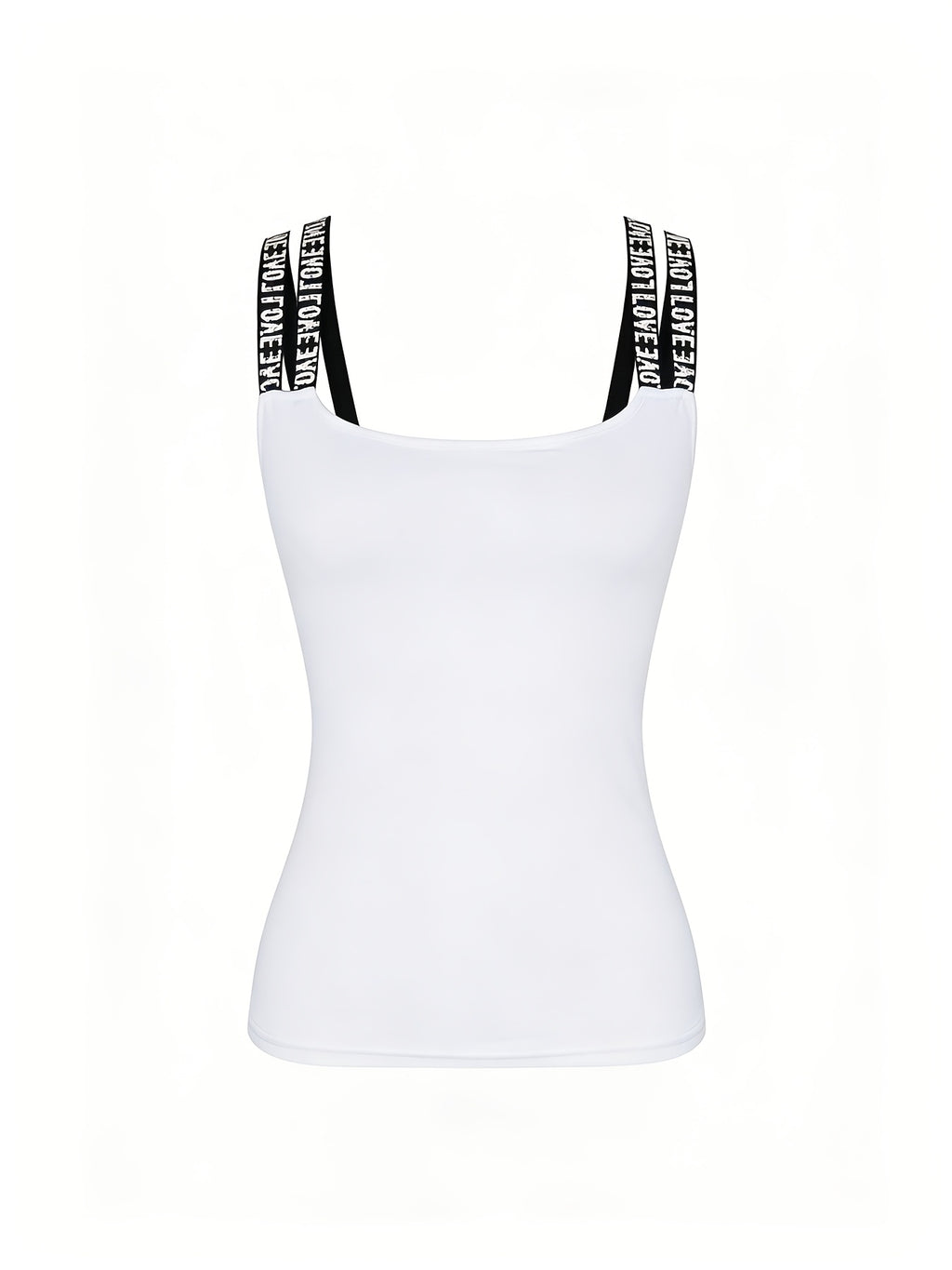 Spring and summer Women's new vest, sexy and elegant, versatile halter top, trendy and versatile letter print vest, a must-have gift for shopping festivals and Christmas parties - White