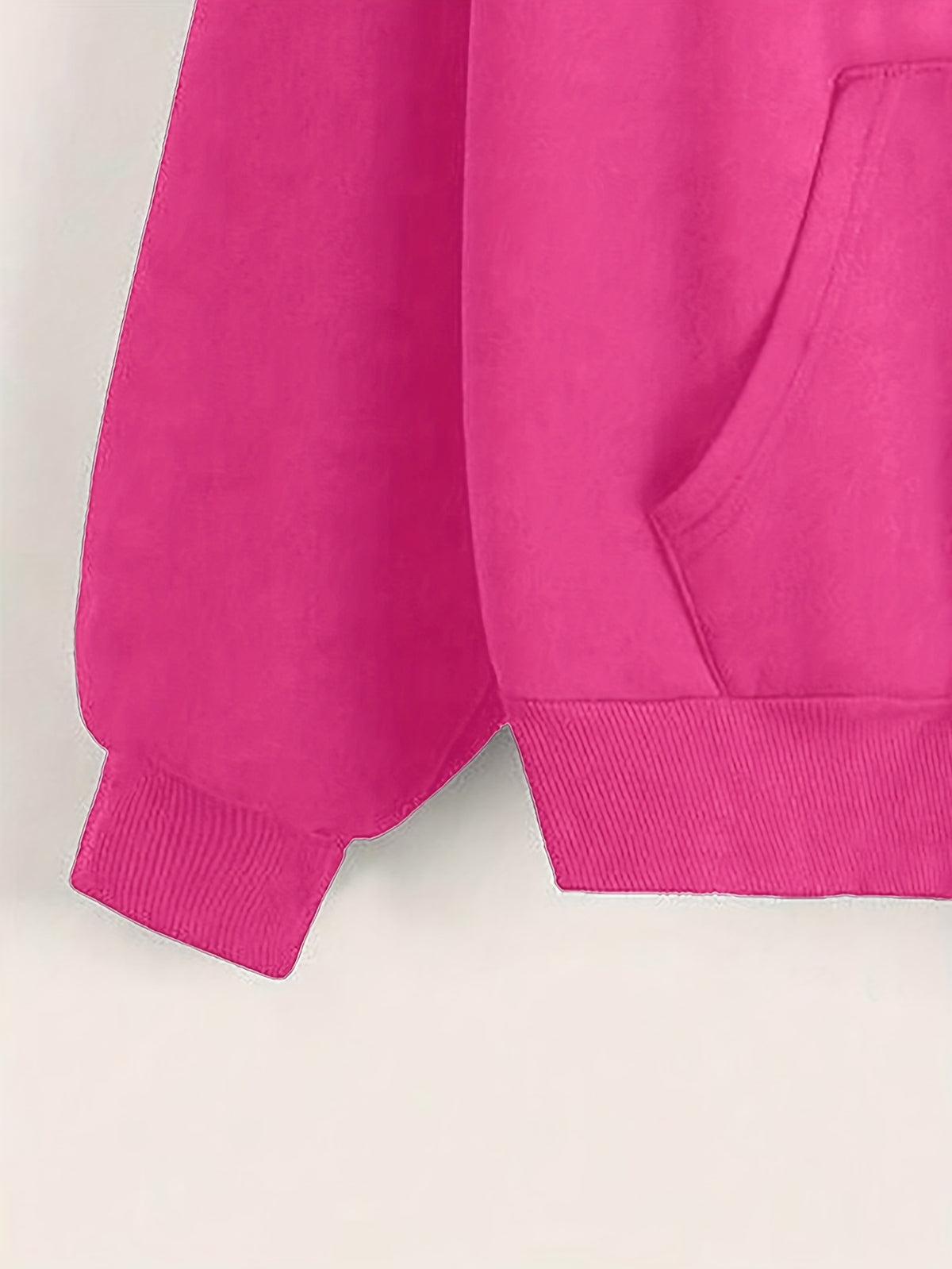 Letter Print Hooded Sweatshirt for Autumn And Winter, Women'S Clothing - Rose Red