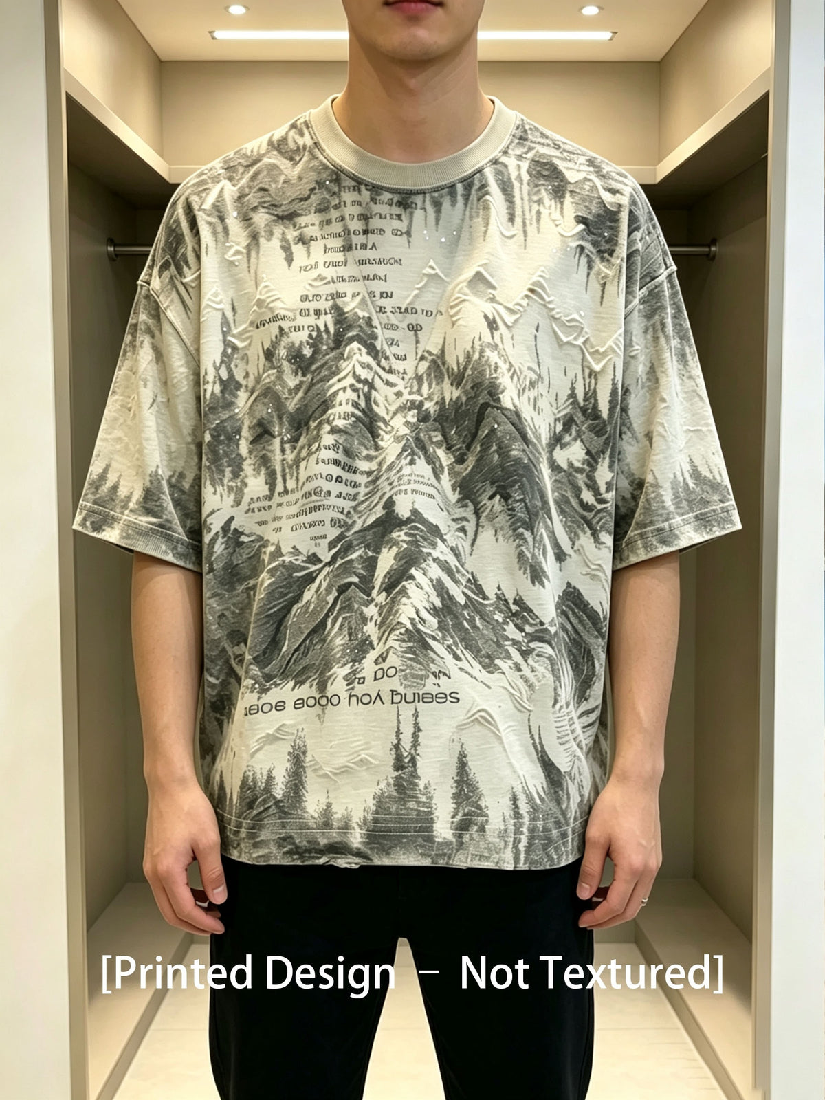 Men'S [Printed Design – Not Textured] Men'S Short Sleeve Summer T-Shirt, Heavy Wash Fabric, Light Luxury Men'S Clothing, Top, Perfect Gift for Men - Warehouse-7037 Khaki