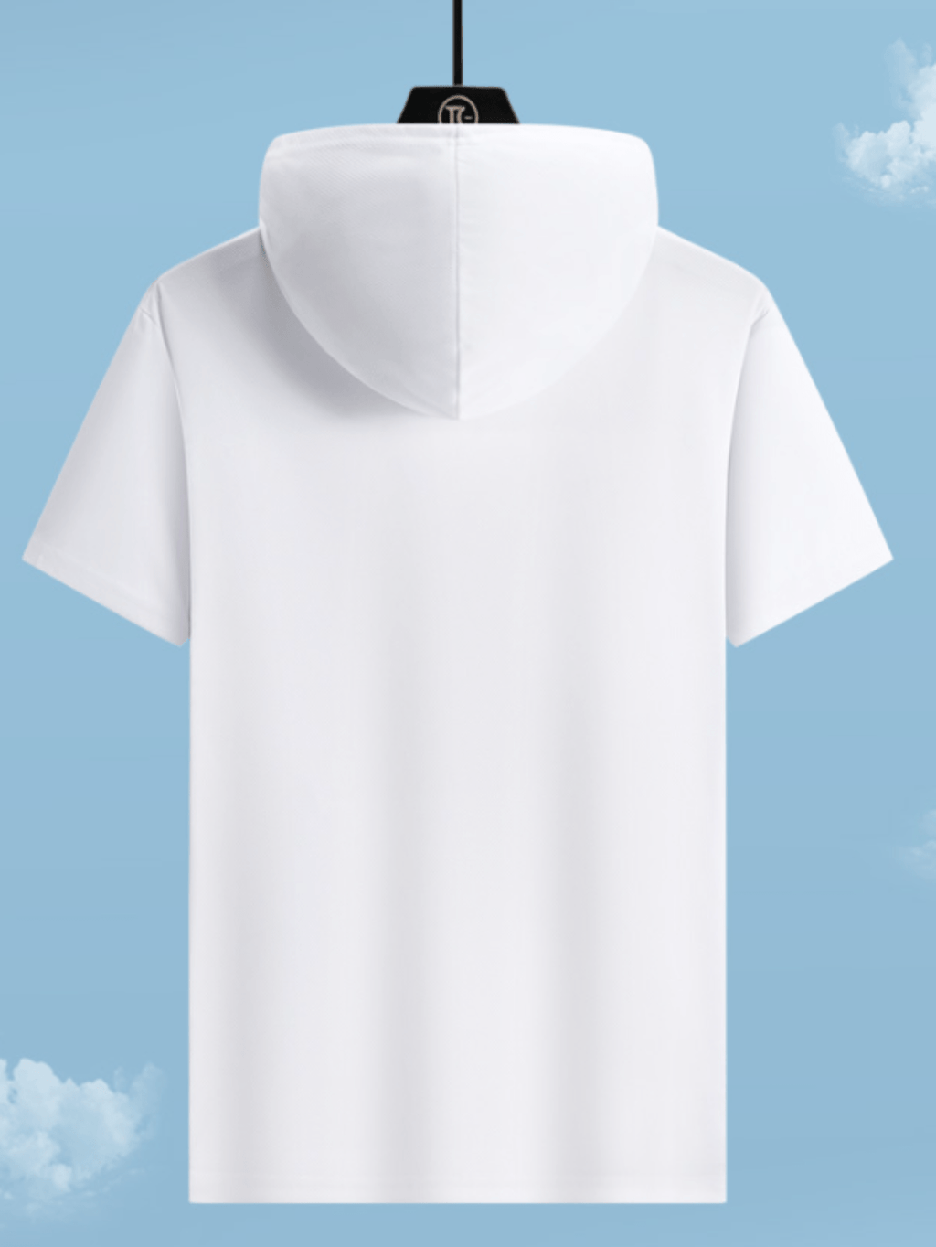 T-shirt, Cool and Breathable for Summer, New Hooded Short-sleeve Men's Sports T-shirt, Fashionable Trendy Brand, Loose and Breathable, Casual Sports Wear - Orange