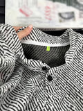 Men'S Sweatshirt American Small Fragrance Style Twill Textured Unisex Long Sleeve Spring Autumn Fashion Easy Outerwear in Stock - White