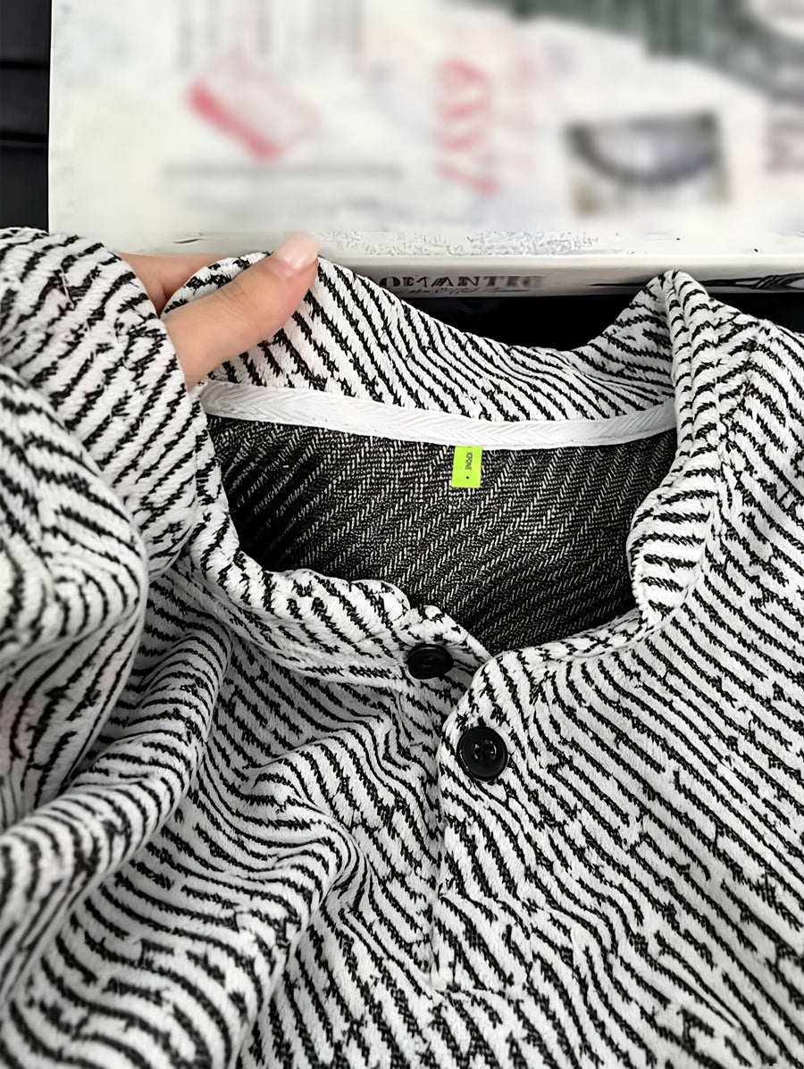 Men'S Sweatshirt American Small Fragrance Style Twill Textured Unisex Long Sleeve Spring Autumn Fashion Easy Outerwear in Stock - White
