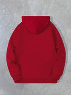 Spring/Autumn Men'S Casual Hooded Sweatshirt Youth Handsome Hoodie - Red