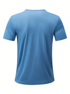 5-Pc Men'S Casual Lightweight Solid Color Moisture-Wicking Breathable Henley Shirts, Casual V-Neck Short Sleeve, Soft Comfort Breathable Quick-Dry Slight Stretch Outdoor Henley Tops, Sweat-Resistant - Black gray dark gray light gray green blue