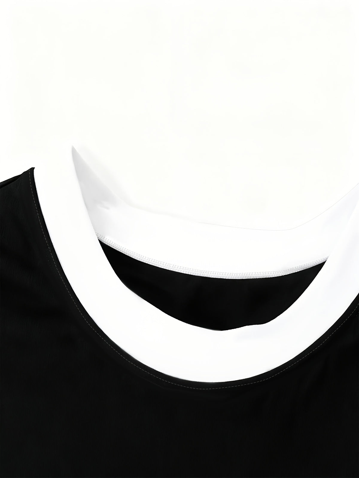 Graphic Print T-Shirt, Short Sleeve Crew Neck Casual Top for Summer And Spring, Women'S Clothing - Black And White Color