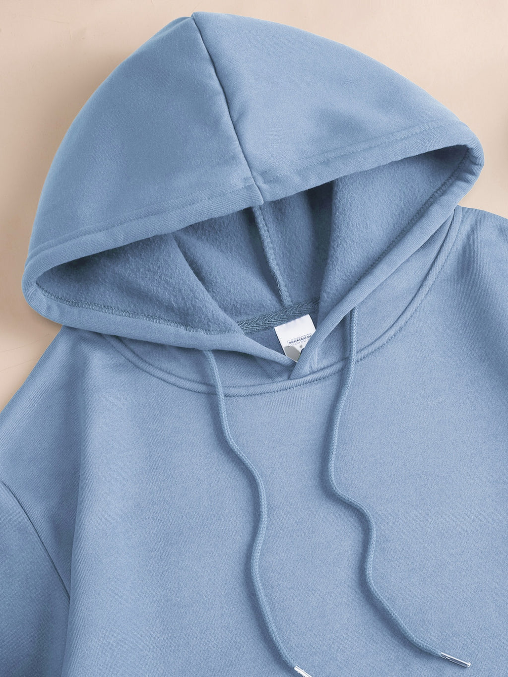 Men's Hooded Sweatshirt with Plum Blossom and Moon Pattern, Comfortable, Casual, Soft, and Breathable for Spring and Autumn Daily Wear - Light Blue Color