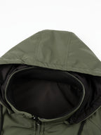 New Men'S Warm Thick Reversible Hooded Outdoor Jacket with Zipper Pockets Detachable Hood And Ribbed Cuffs Versatile Casual Coat for Daily Commute Wild Adventure Skiing Hiking Trekking Daily Outdoor Outfits - Military Green