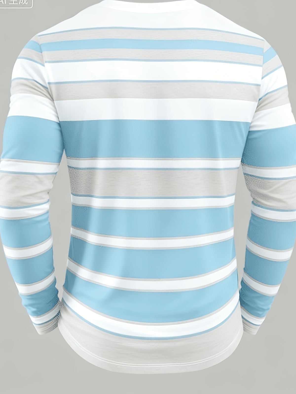 Men's Printed Long-sleeve T-shirt, Breathable and Comfortable, Suitable for Casual Sports - Mixed Color 3