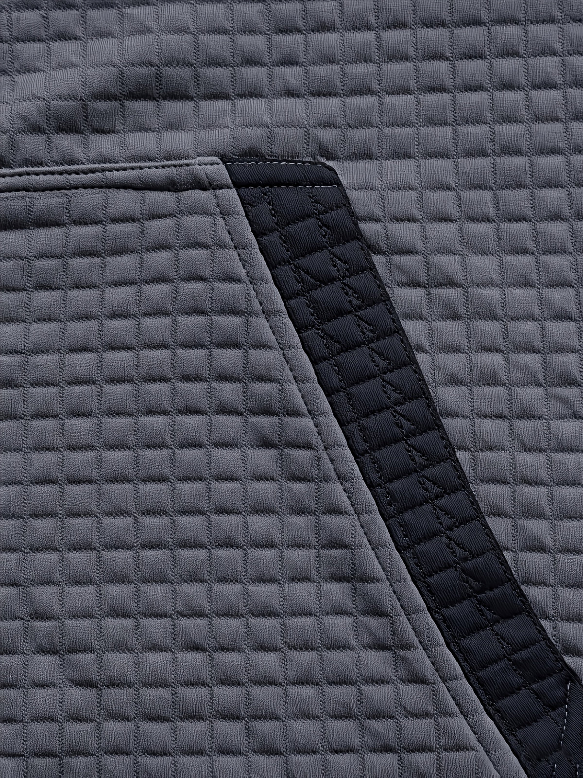 Autumn/Winter Men's Thickened Jacquard Long-Sleeve Open Cardigan Jacket, Hooded Fashionable Checkered Jacquard Textured Fabric, Comfortable Outerwear Suitable for Daily Outings, Outdoor Sports, Travel, and Vacations. Lightweight and Comfortable - Grey