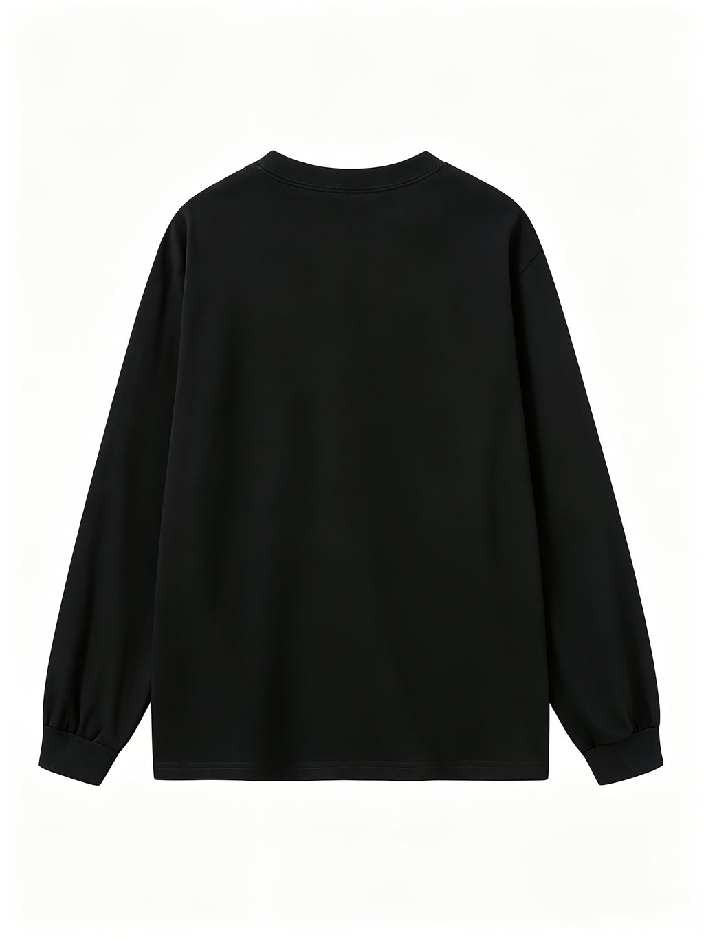 Men'S Round Neck Casual Drawstring Long Sleeve T-Shirt 3pcs Set, Comfortable Soft All-Season Wear, Solid Easy Basic Style Base Layer, Teen Style Top Gift - Black+black+black