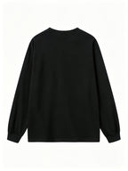 Men'S Round Neck Casual Drawstring Long Sleeve T-Shirt 3pcs Set, Comfortable Soft All-Season Wear, Solid Easy Basic Style Base Layer, Teen Style Top Gift - Black+black+black