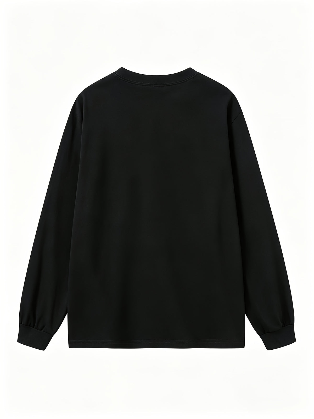 Men'S Round Neck Casual Drawstring Long Sleeve T-Shirt 3pcs Set, Comfortable Soft All-Season Wear, Solid Easy Basic Style Base Layer, Teen Style Top Gift - Black+black+black