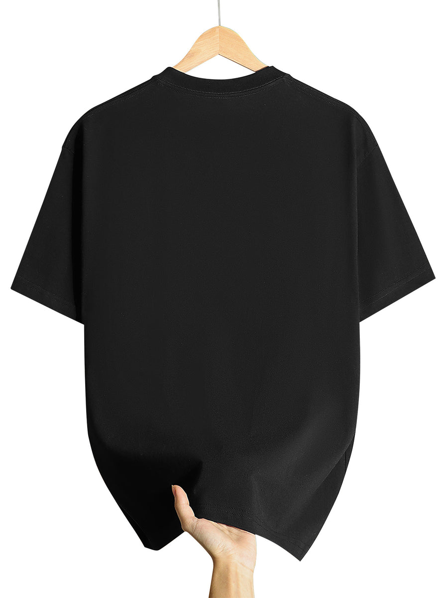 New Cotton Casual Men's T-Shirt Jeep Mountain Logo Graphic Tee Summer Outdoor Gift for Boyfriend Husband Father - Black