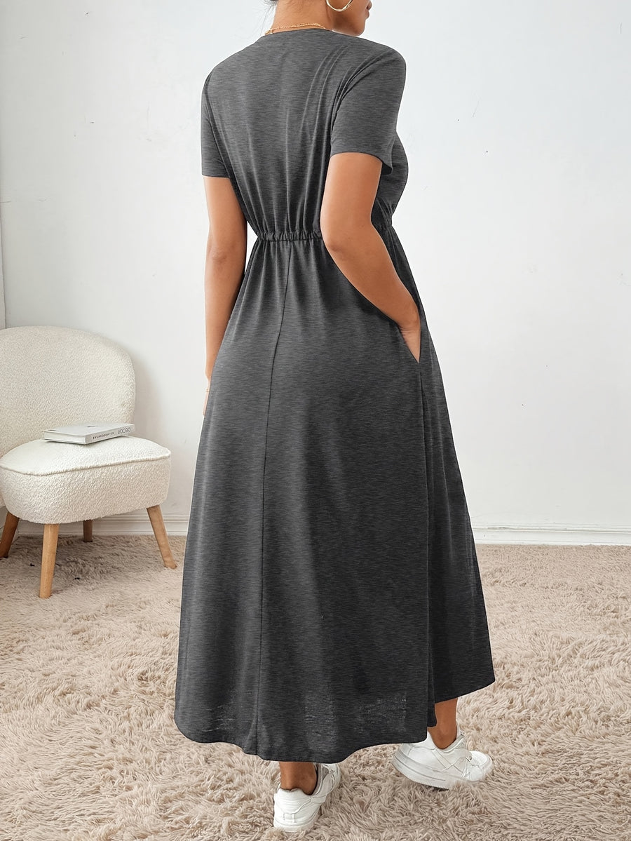 Women's Fashion Dress - Dark Gray