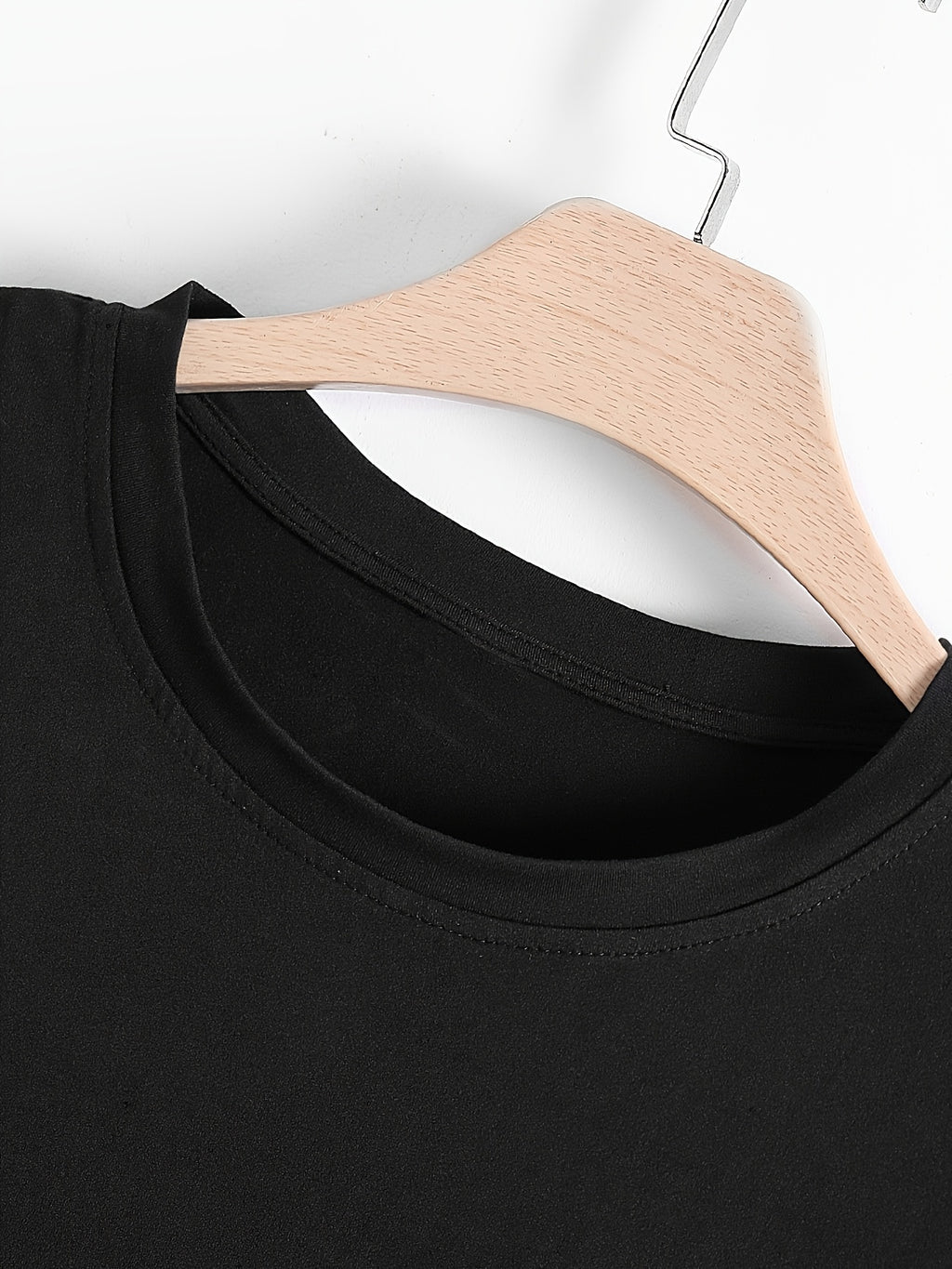 Men'S Casual Short-Sleeve T-Shirt with a Round Neck And Letter Print, Perfect for Summer Leisure And Sports - Black