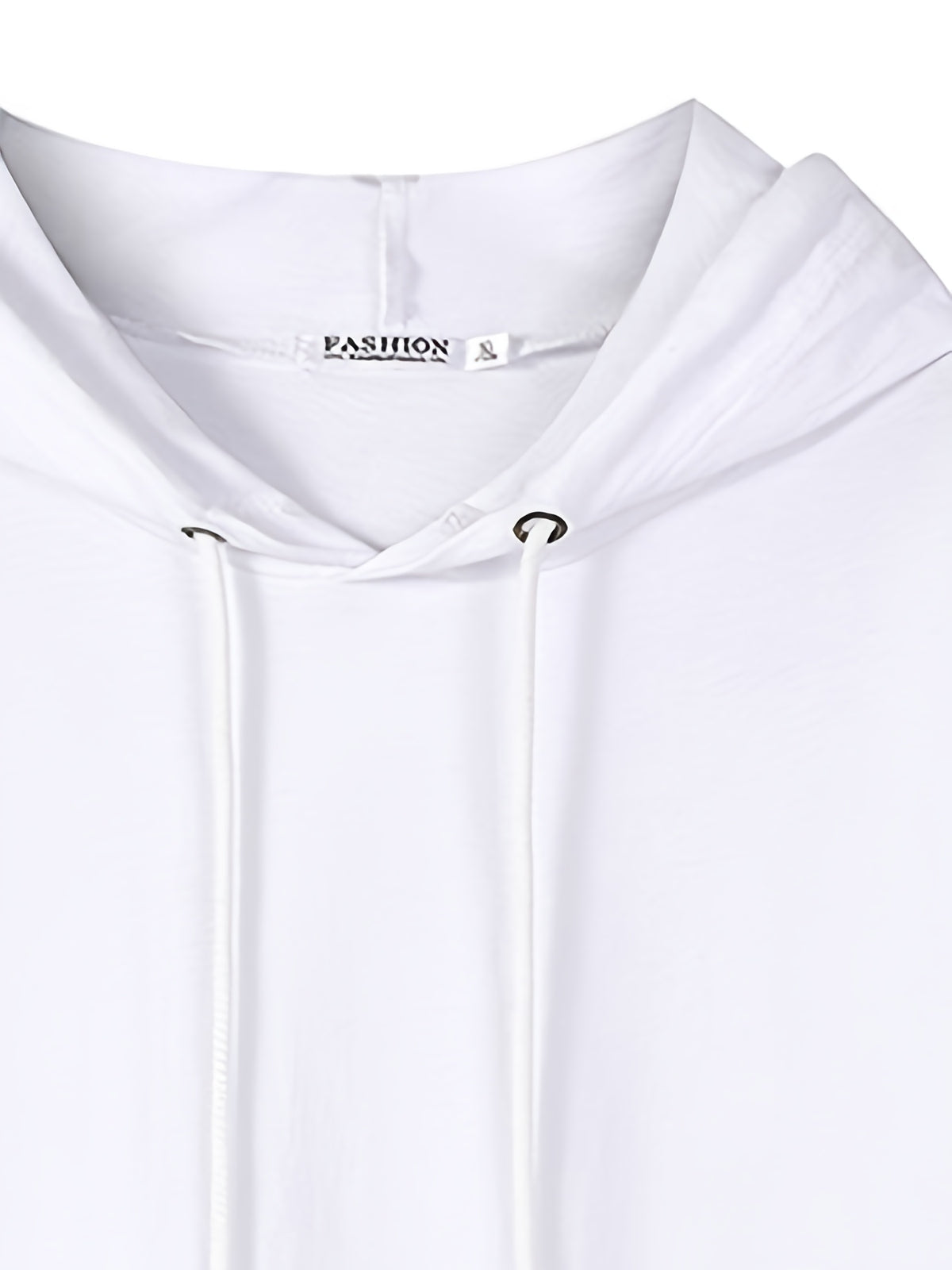 Men'S Casual Drawstring Hooded T-Shirt for Summer, Featuring a Faux Two-Piece Hem Design, Made from Soft, Sweat-Absorbing Fabric, Ideal for Outdoor Leisure Activities And Sports, Sweat-Resistant - White