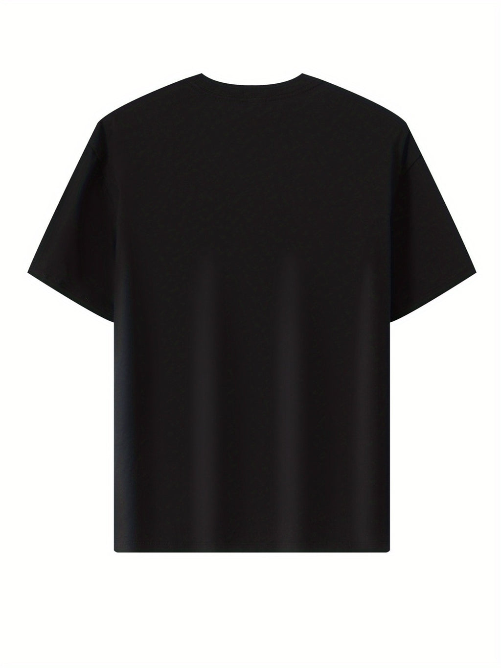 Summer Men's 5pcs Pure Cotton Short-Sleeve T-Shirts, Classic Crew Neck Versatile Basic Style, Soft Breathable Regular Fit, Custom Print Patterns Available, Ideal for Daily Wear, Team Apparel, and Commemorative Work Uniforms - Black