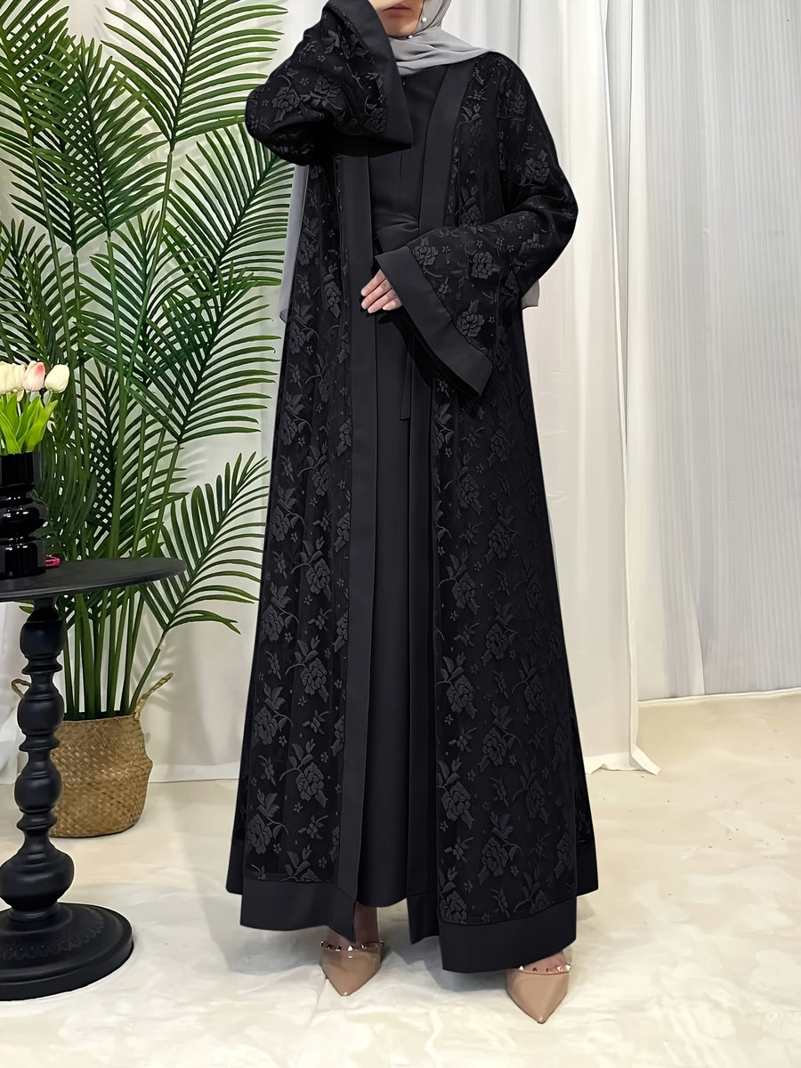 Elegant and Elegant Lace Dress - Black
